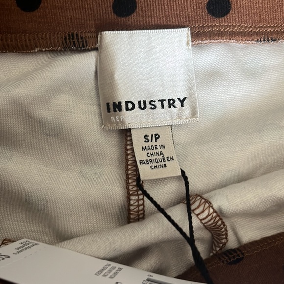 Brown polka dot pants size S - Picture 2 of 4